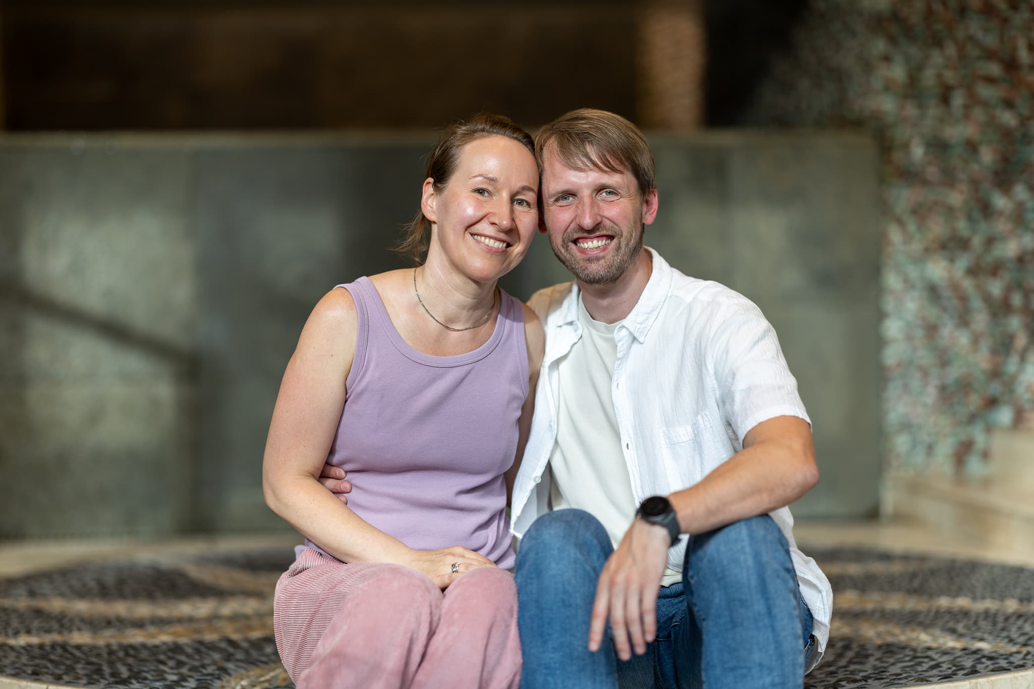 Rytis with his wife